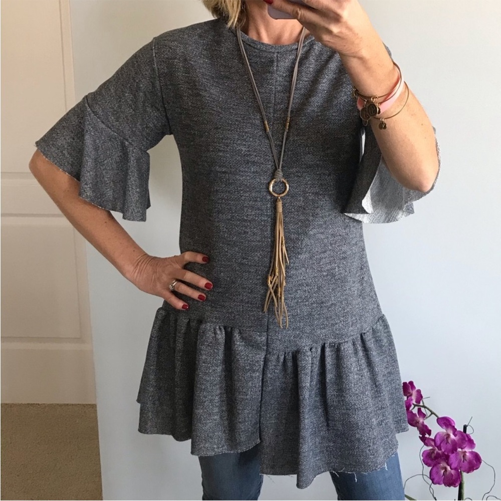 Short Sleeve, Sweatshirt Tunic